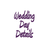 Wedding Day Details